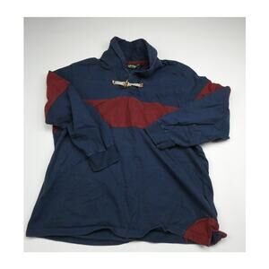 men's Orvis long sleeve rugby shirt, size: XL, navy